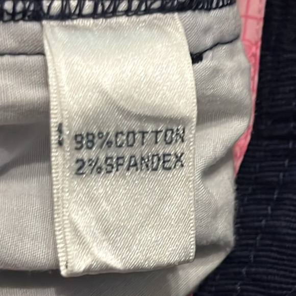 Lily Pulitzer Blue Corduroy Cropped Wide Leg Size 14 - Picture 9 of 9